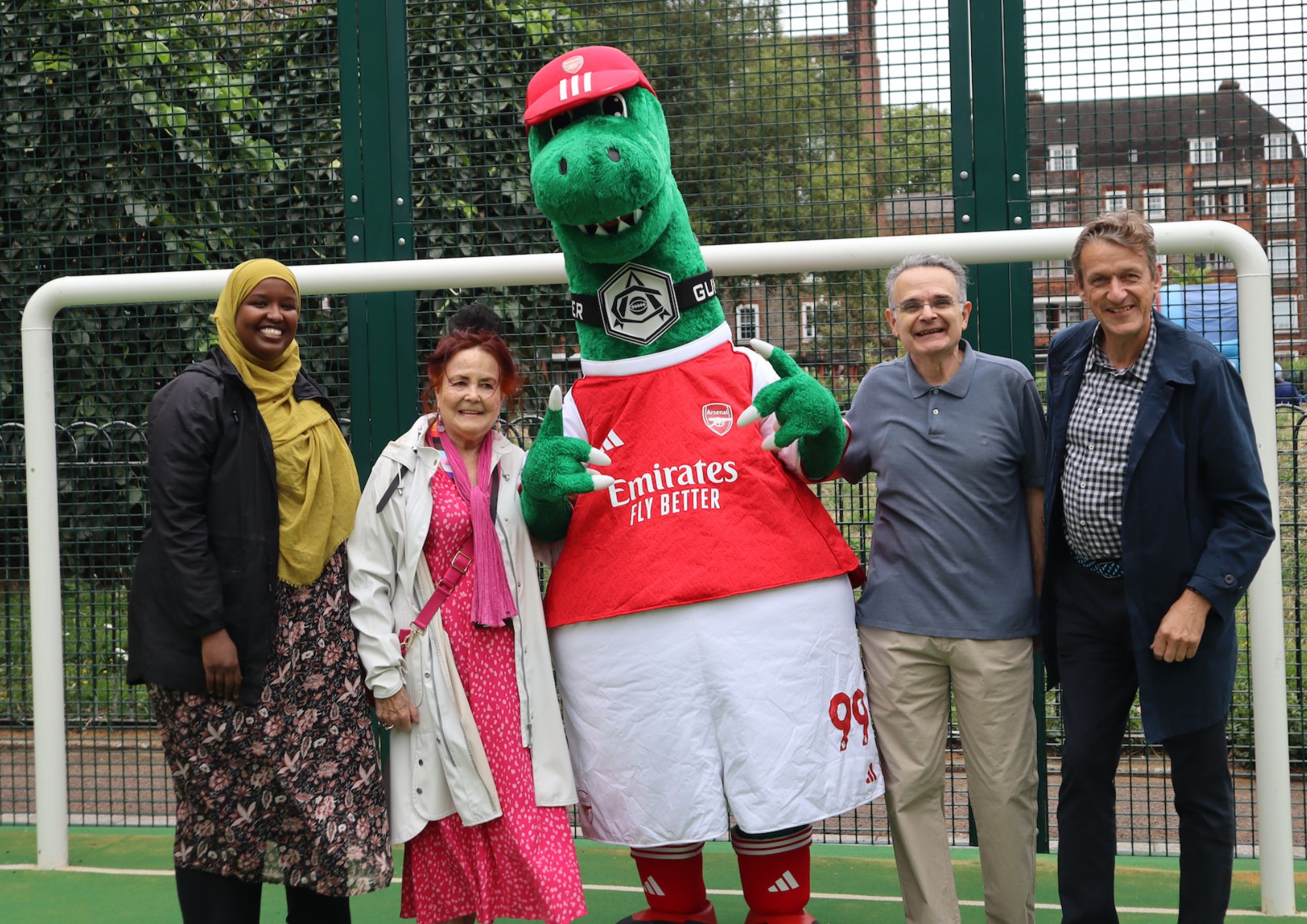 Sagal at a community event on the Peckwater Estate
